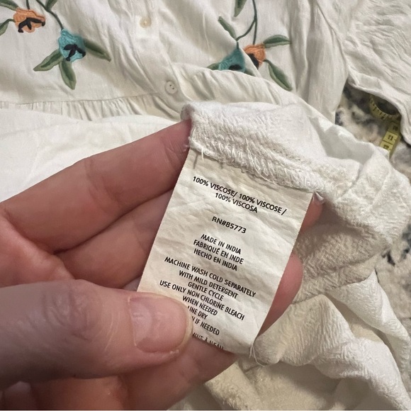 O’Neill Edan Floral Embroidered Babydoll Dress - Picture 3 of 10